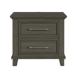 Picket House Furnishings Henrik 2-Drawer Nightstand with USB in Grey