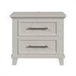 Picket House Furnishings Henrik 2-Drawer Nightstand with USB in Ivory
