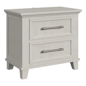 Picket House Furnishings Henrik 2-Drawer Nightstand with USB in Ivory