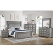 Picket House Furnishings Brookstone Queen Panel Bed in Aged Gray