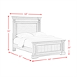Picket House Furnishings Brookstone Queen Panel Bed in Aged Gray