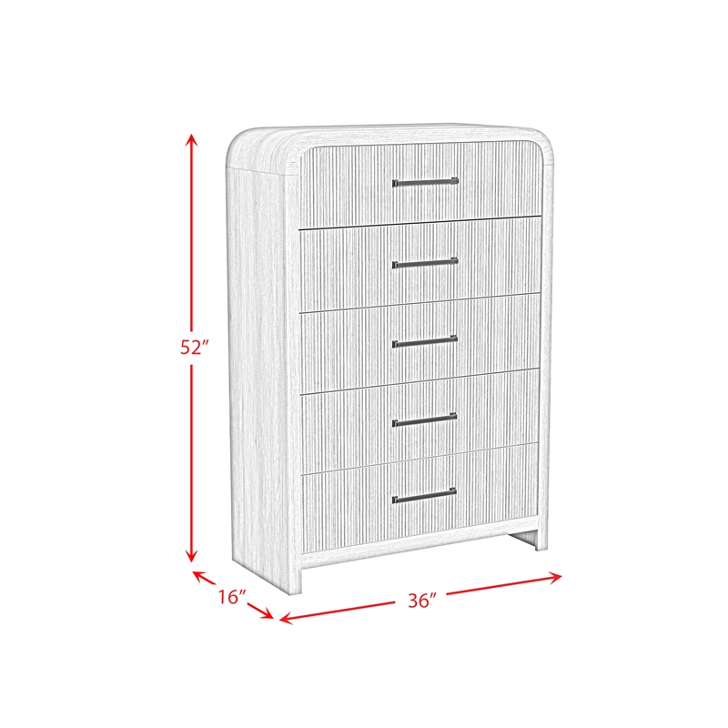 Picket House Furnishings Woodridge 5-Drawer Chest in Natural