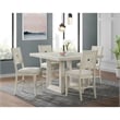 Picket House Furnishings Rhiannon Square Counter Table in Antique White