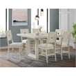 Picket House Furnishings Rhiannon Square Counter Table in Antique White