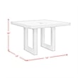 Picket House Furnishings Rhiannon Square Counter Table in Antique White