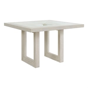Picket House Furnishings Rhiannon Square Counter Table in Antique White