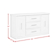 Picket House Furnishings Rhiannon Server in Antique White
