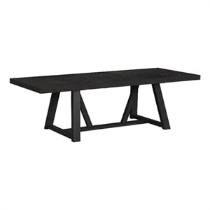Picket House Furnishings Pinnacle Dining Table with 22&quot Leaf in Charcoal