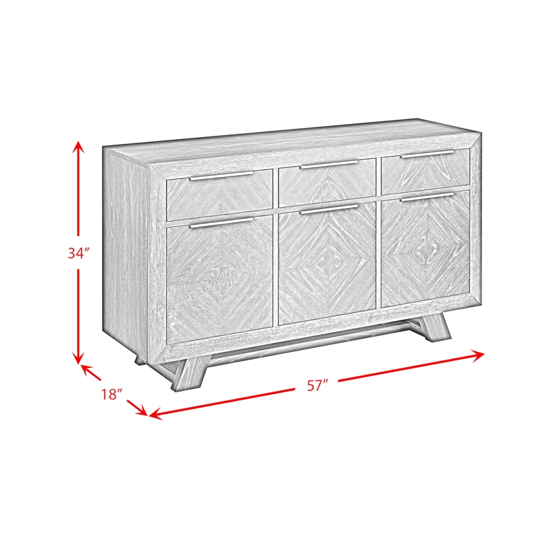 Picket House Furnishings Pinnacle Server in Charcoal