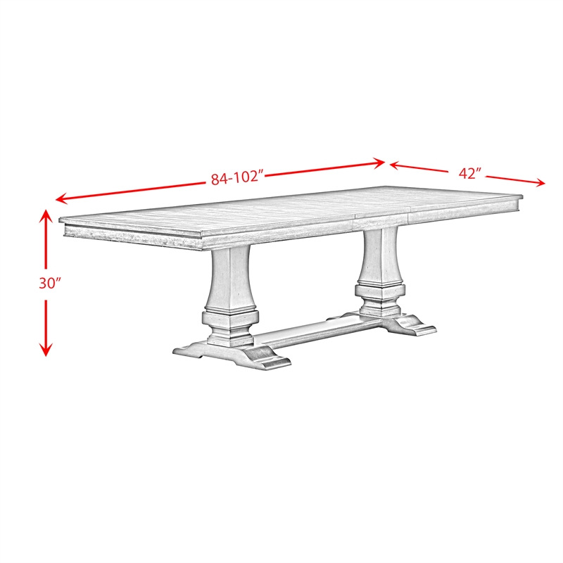 Picket House Furnishings Stark Dining Table with with 18