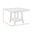 Picket House Furnishings Hester Square Counter Table with Lazy Susan in Brown