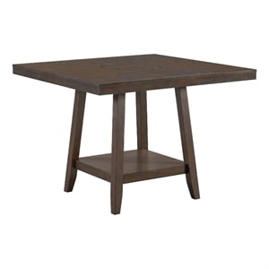 Picket House Furnishings Hester Square Counter Table with Lazy Susan in Brown