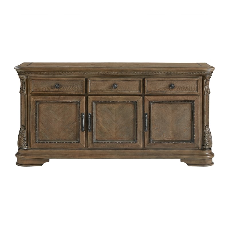 Picket House Furnishings Denali Buffet Table & Sideboard in Walnut