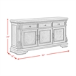 Picket House Furnishings Denali Buffet Table & Sideboard in Walnut