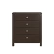 Picket House Furnishings Santino 4-Drawer Chest in Espresso