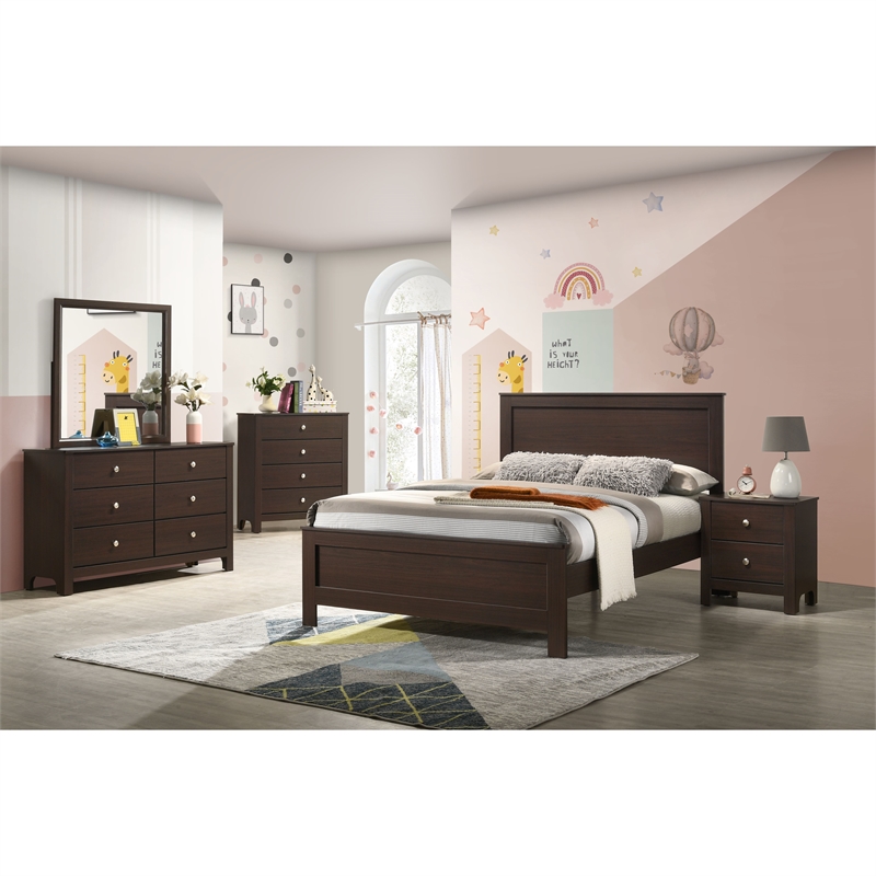 Picket House Furnishings Santino 4-Drawer Chest in Espresso