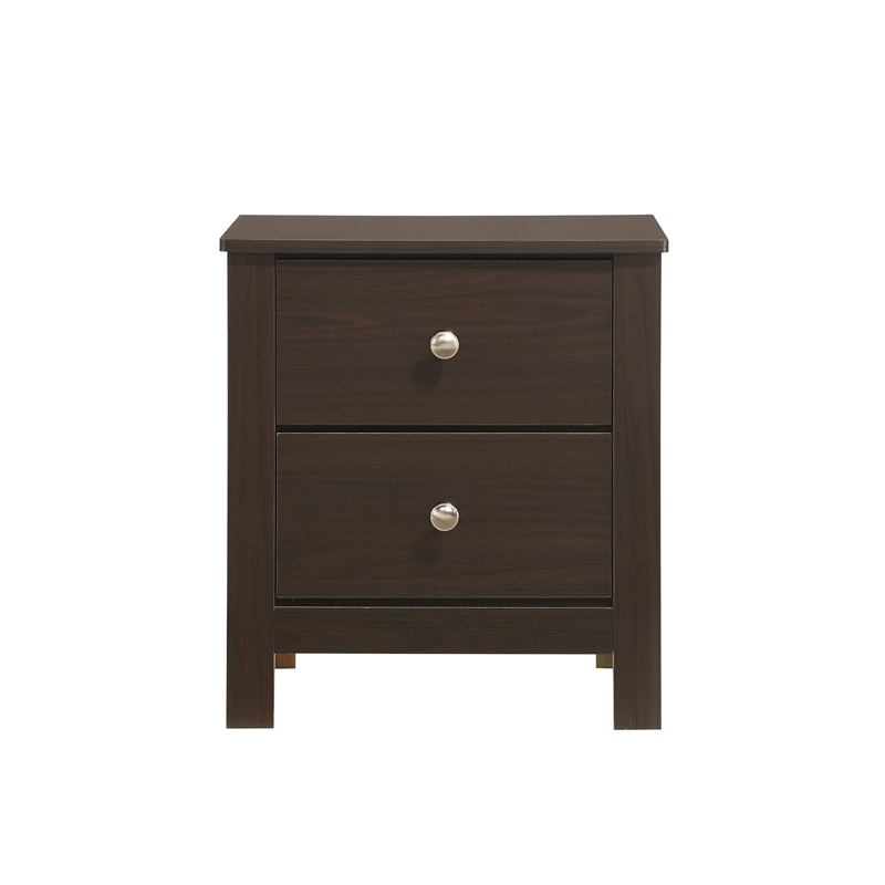 Picket House Furnishings Santino 2-Drawer Nightstand in Espresso