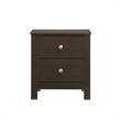 Picket House Furnishings Santino 2-Drawer Nightstand in Espresso