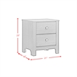 Picket House Furnishings Santino 2-Drawer Nightstand in Espresso