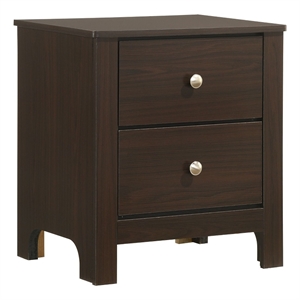 Picket House Furnishings Santino 2-Drawer Nightstand in Espresso