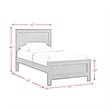 Picket House Furnishings Santino Twin Panel Bed in Espresso