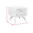Picket House Furnishings Westwood End Table in Rustic White