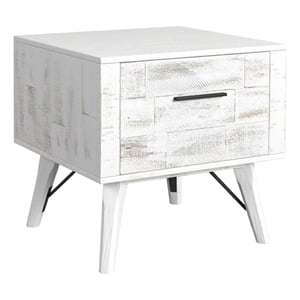 Picket House Furnishings Westwood End Table in Rustic White