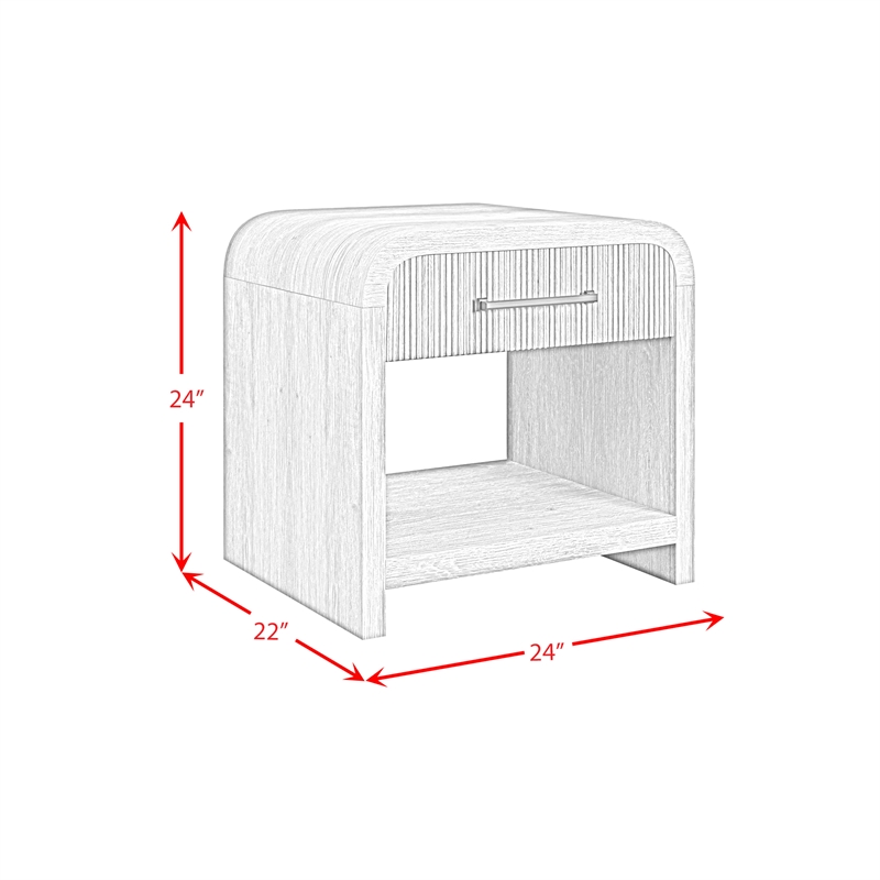 Picket House Furnishings Woodridge End Table with USB in Natural