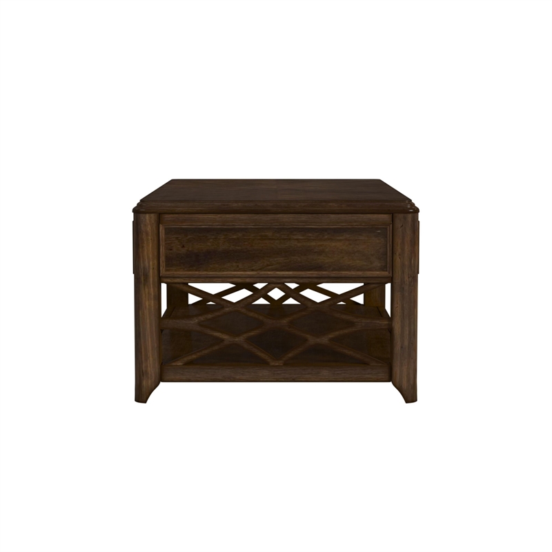 Picket House Furnishings Stark Lift-Top Coffee Table in Cherry