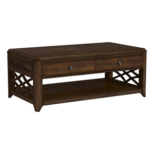 Picket House Furnishings Stark Lift-Top Coffee Table in Cherry