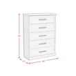 Picket House Furnishings Rhiannon King Storage 5PC Bedroom Set in Antique White