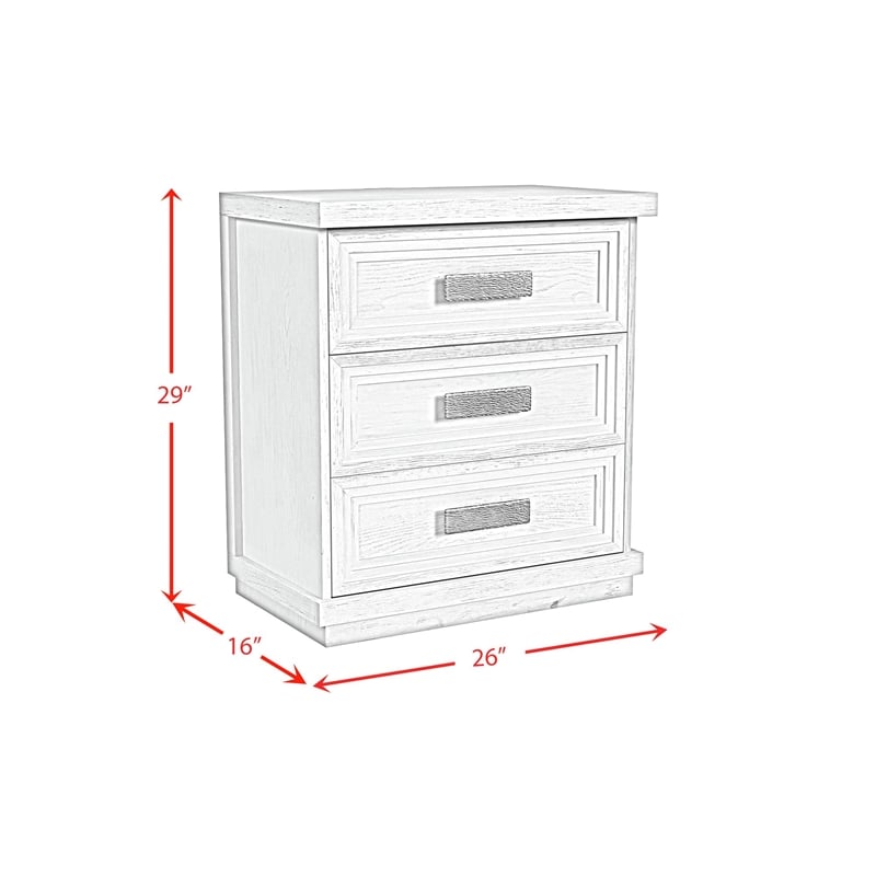 Picket House Furnishings Rhiannon King Storage 5PC Bedroom Set in Antique White