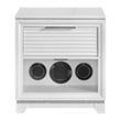 Picket House Furnishings Xena 1-Drawer Nightstand with Speaker and USB in White