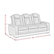 Picket House Furnishings Niven Power Motion Sofa in Rocky Gray/Brown