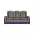 Picket House Furnishings Niven Power Motion Sofa in Rocky Gray/Brown