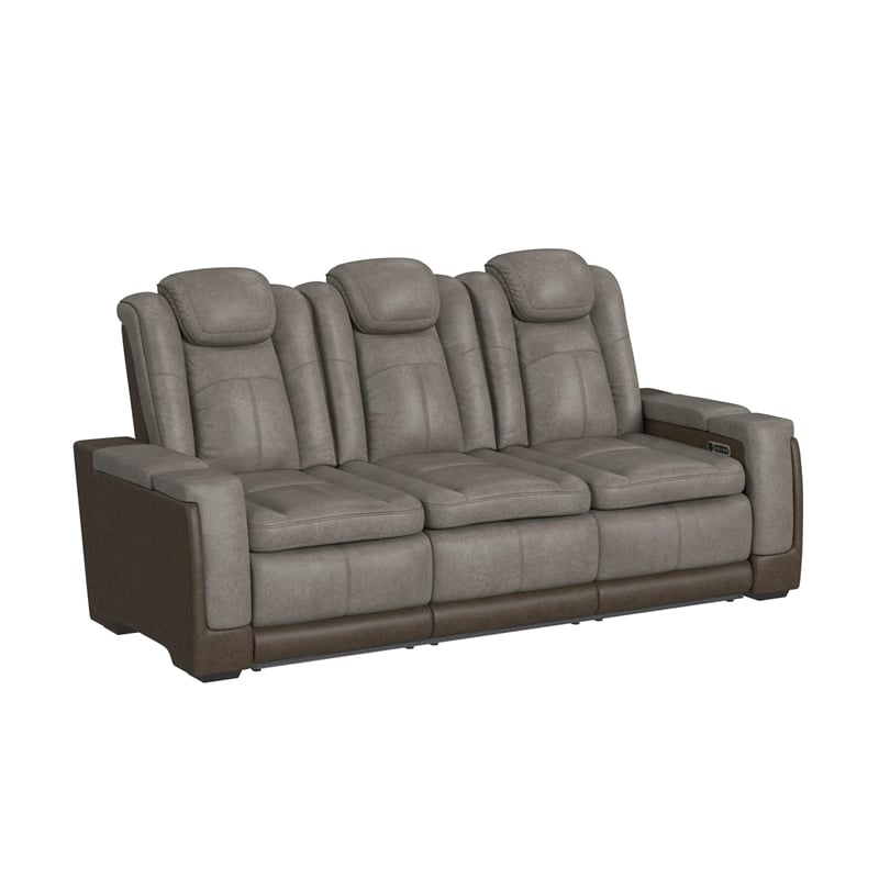 Picket House Furnishings Niven 3PC Living Room Set in Rocky Gray/Brown