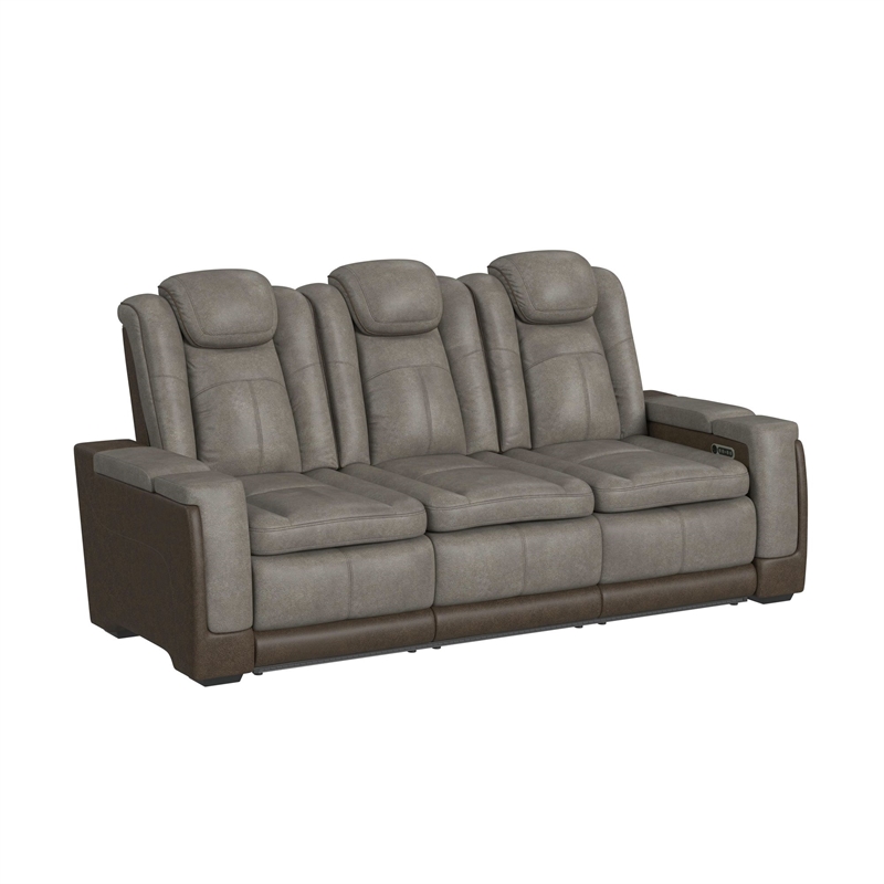 Picket House Furnishings Niven 2PC Living Room Set in Rocky Grey/Brown