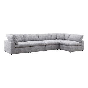 picket house furnishings haven modular 5pc living room set in zaftag dove