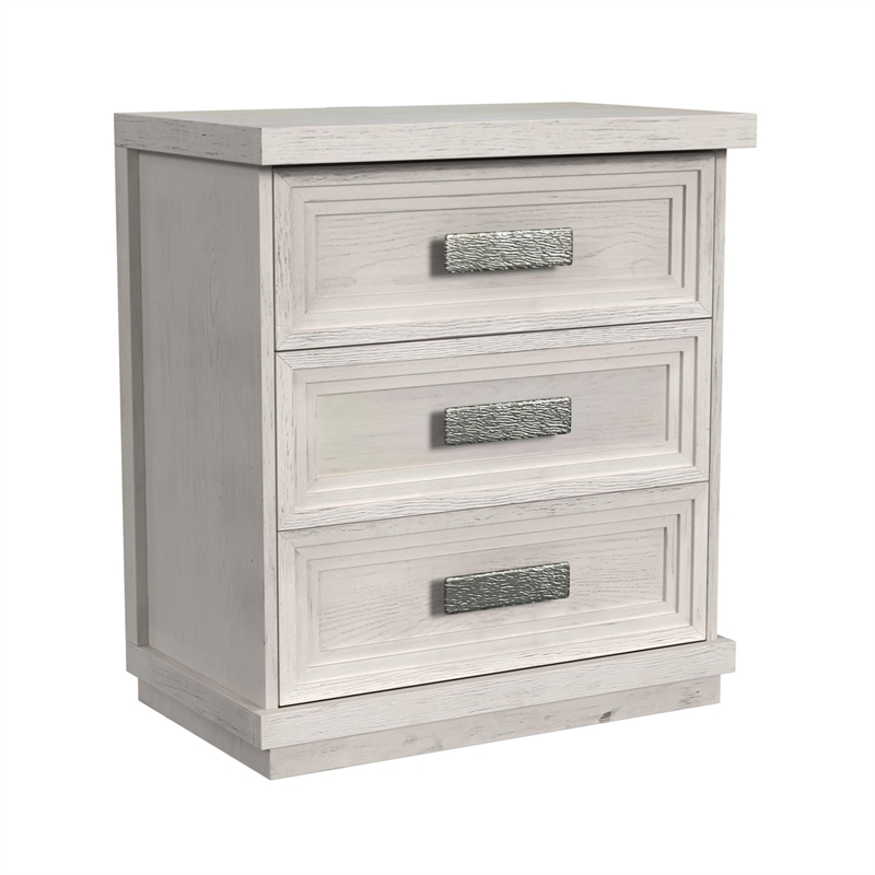 Picket House Furnishings Rhiannon King Storage 3PC Bedroom Set in Antique White