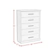 Picket House Furnishings Rhiannon Queen Storage 5PC Bedroom Set in Antique White