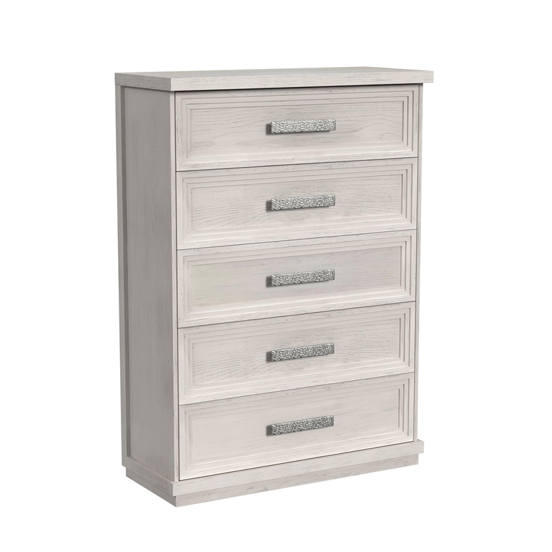 Picket House Furnishings Rhiannon Queen Storage 5PC Bedroom Set in Antique White