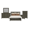 Picket House Furnishings Henrik King Storage 5PC Bedroom Set in Gray