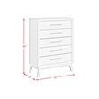 Picket House Furnishings Clare 5-Drawer Chest in Almond