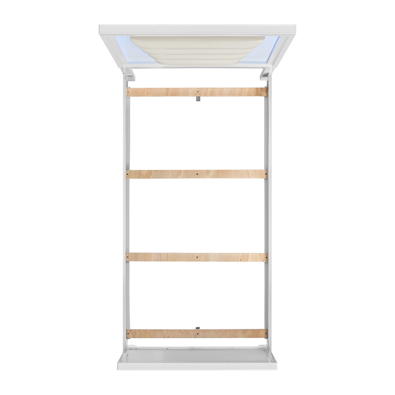 Picket House Furnishings Xena Twin UPH Bed with Lights in White