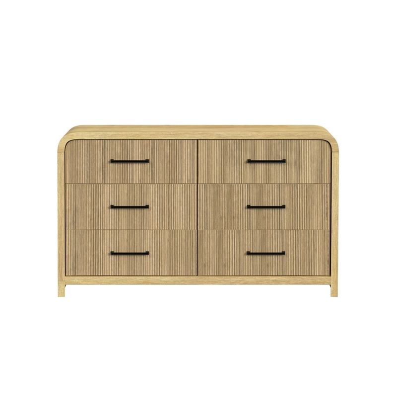 Picket House Furnishings Woodridge 6-Drawer Dresser in Natural