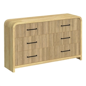 picket house furnishings woodridge 6-drawer dresser in natural