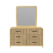 Picket House Furnishings Woodridge Dresser and Mirror Set in Natural