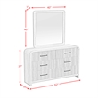 Picket House Furnishings Woodridge Dresser and Mirror Set in Natural