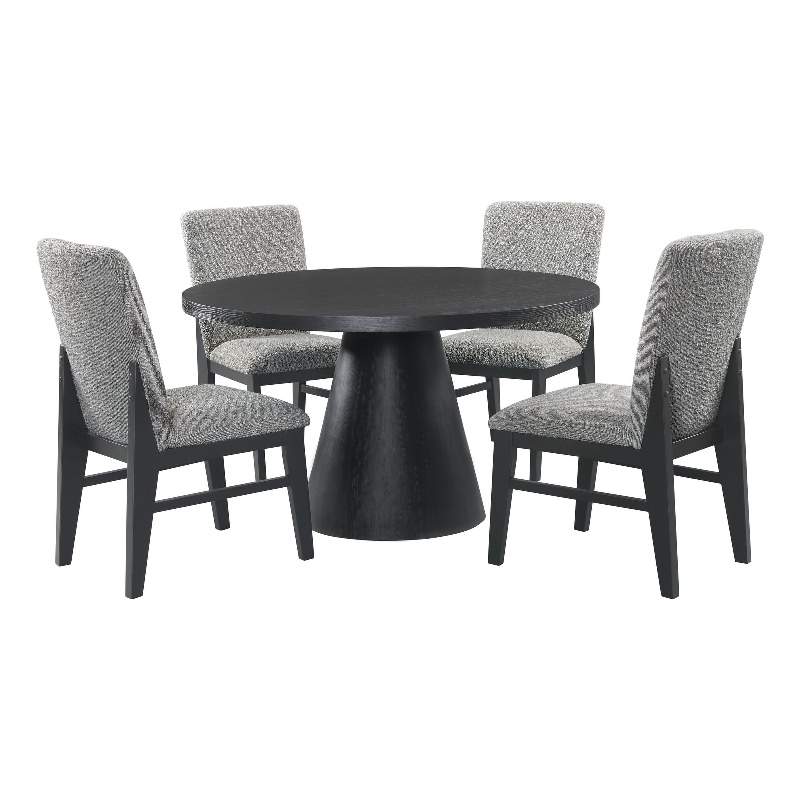 Picket House Furnishings Canal 5PC Standard Height Dining Set in Black