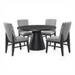 Picket House Furnishings Canal 5PC Standard Height Dining Set in Black